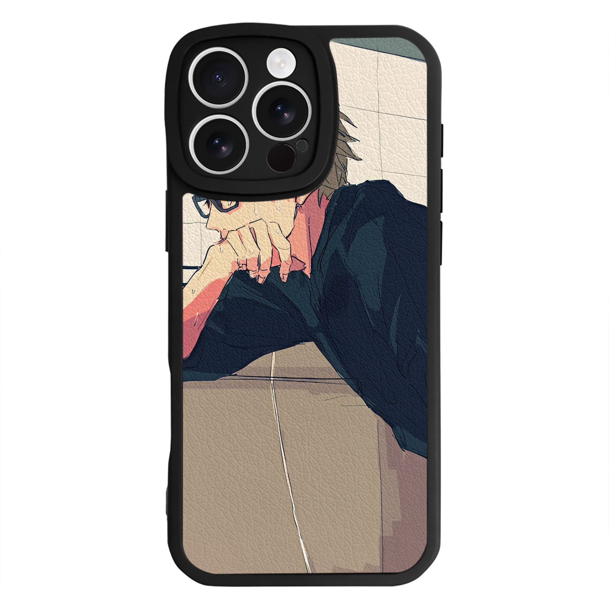 （画像用） ハイキュー!! Haikyu!! 【iPhone 16シリーズ対応】シリコンスマホケース（レザー調） 材質：シリコン